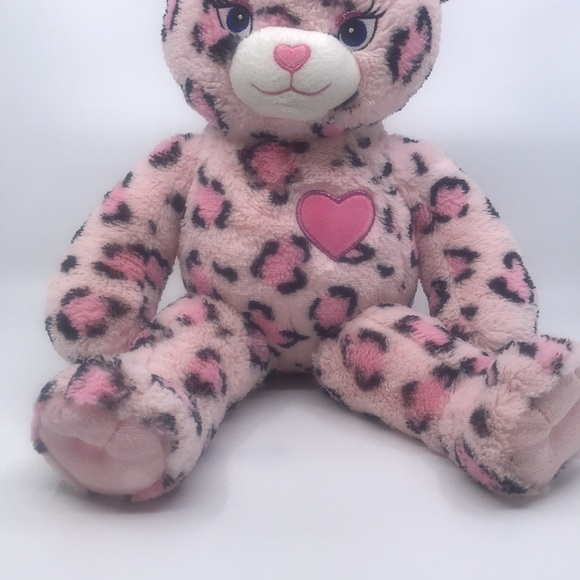 Build a Bear Pink Cheetah Plush Stuffed Animal 20” - Picture 3 of 7